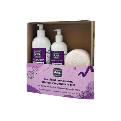 Christmas pack: Antioxidant body care and hygiene + NaturaBIO Cosmetics gift box
