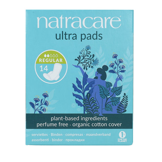 Natracare Regular Sanitary Towels with Wings 14 pcs