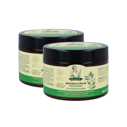 Zestaw 2x Maska do włosów regenerująca i odżywiająca włosy suche i zniszczone, Oma Gertrude, 300 ml