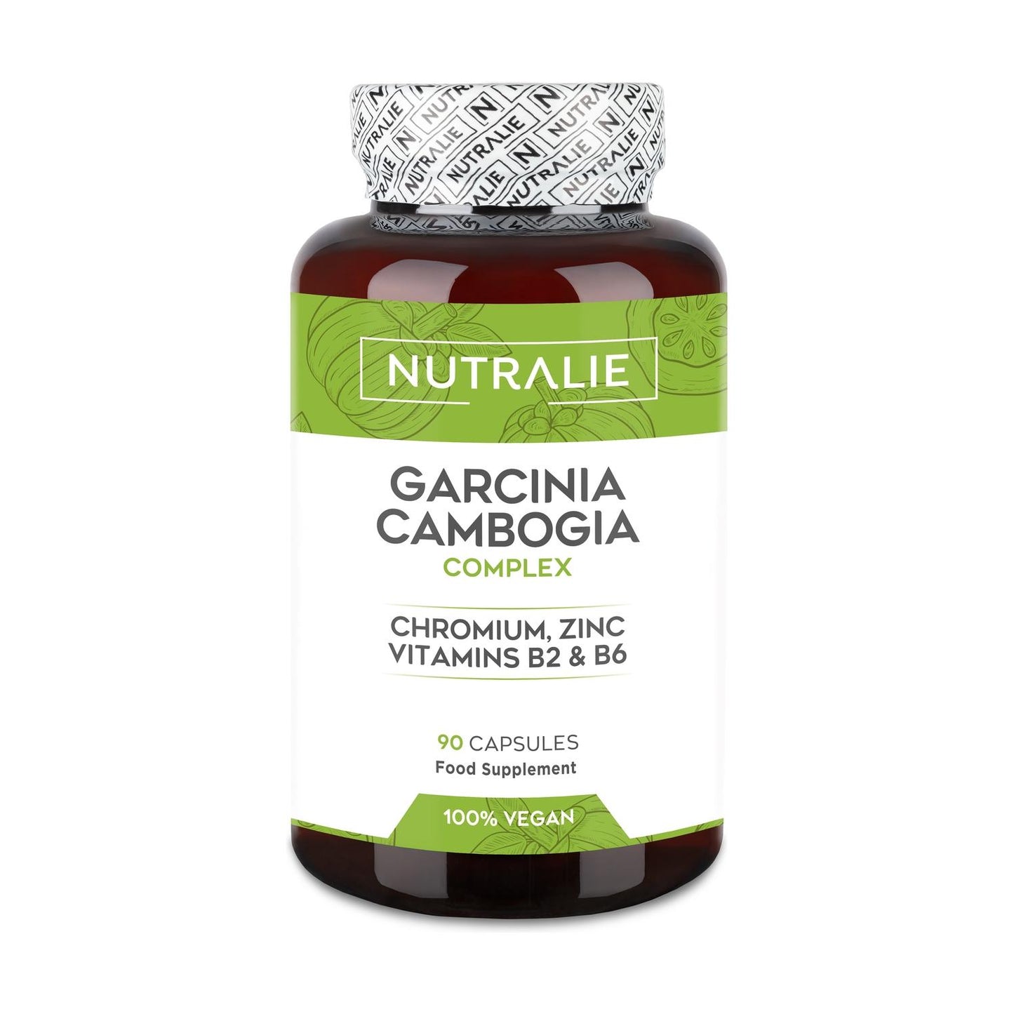 Nutralie Garcinia Cambogia + Chrom + Zink + Vitamine B2 und B6 90 Kapseln