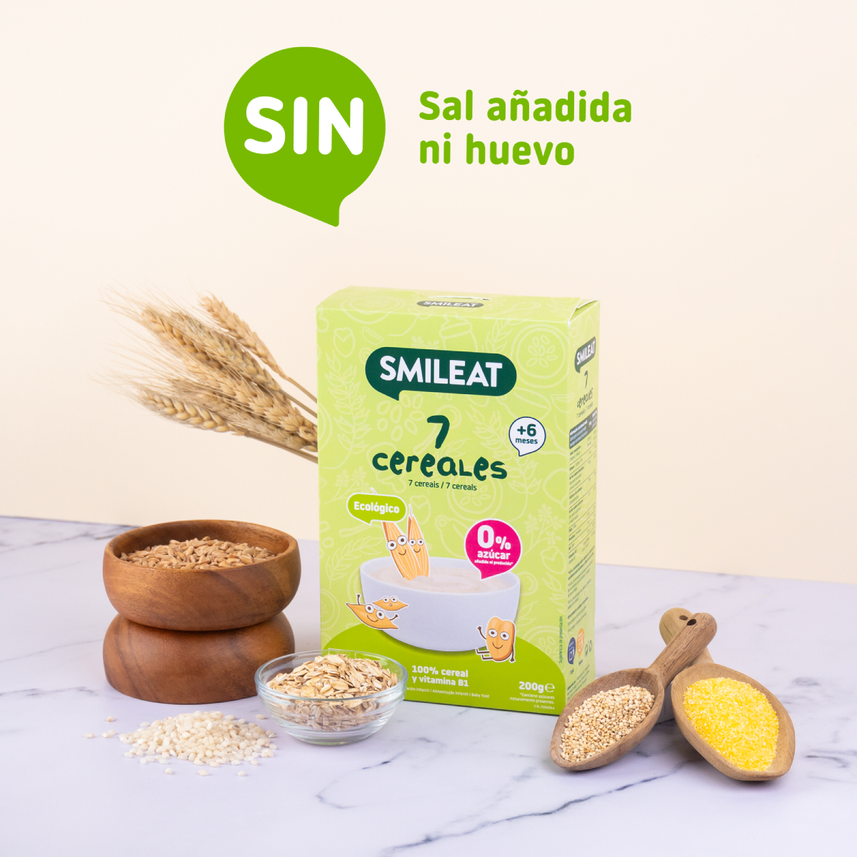 Zestaw 6x Kasza 7-zbożowa Eco Smileat 200 g