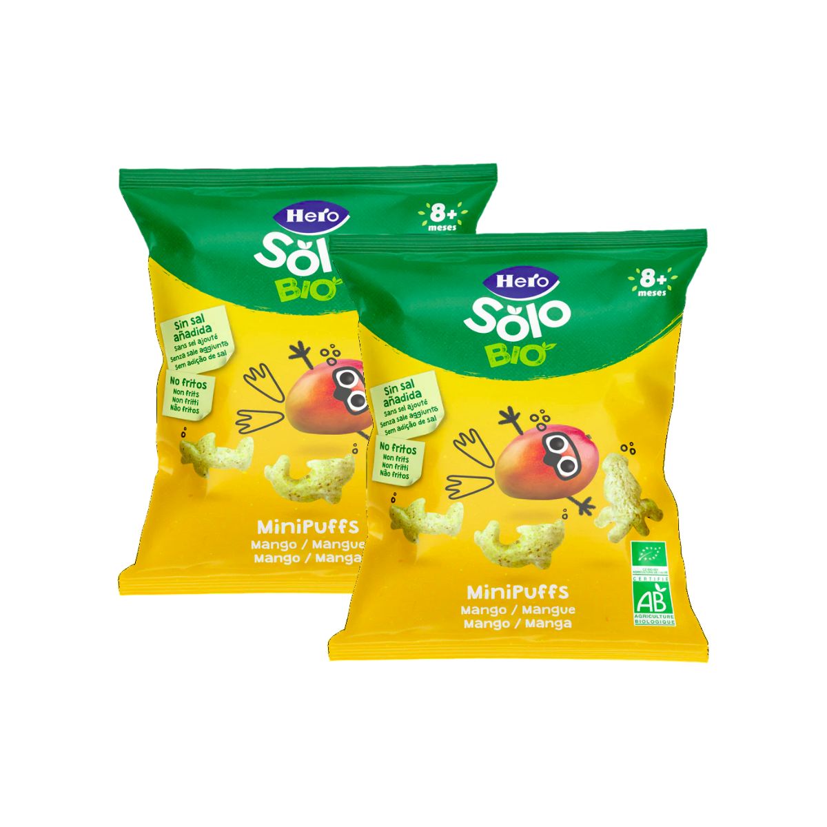 Confezione x2 Snack al mango Eco 18 g-Hero Solo