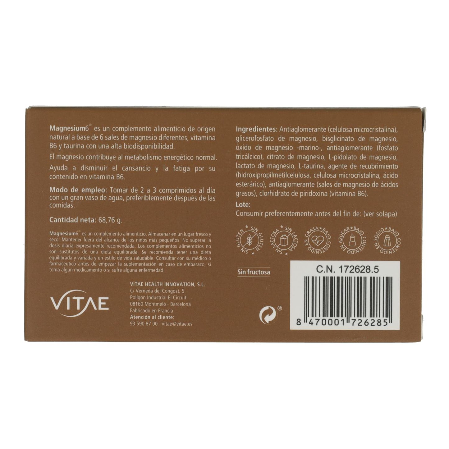 Magnesium 6 Vitae 60 tabletten