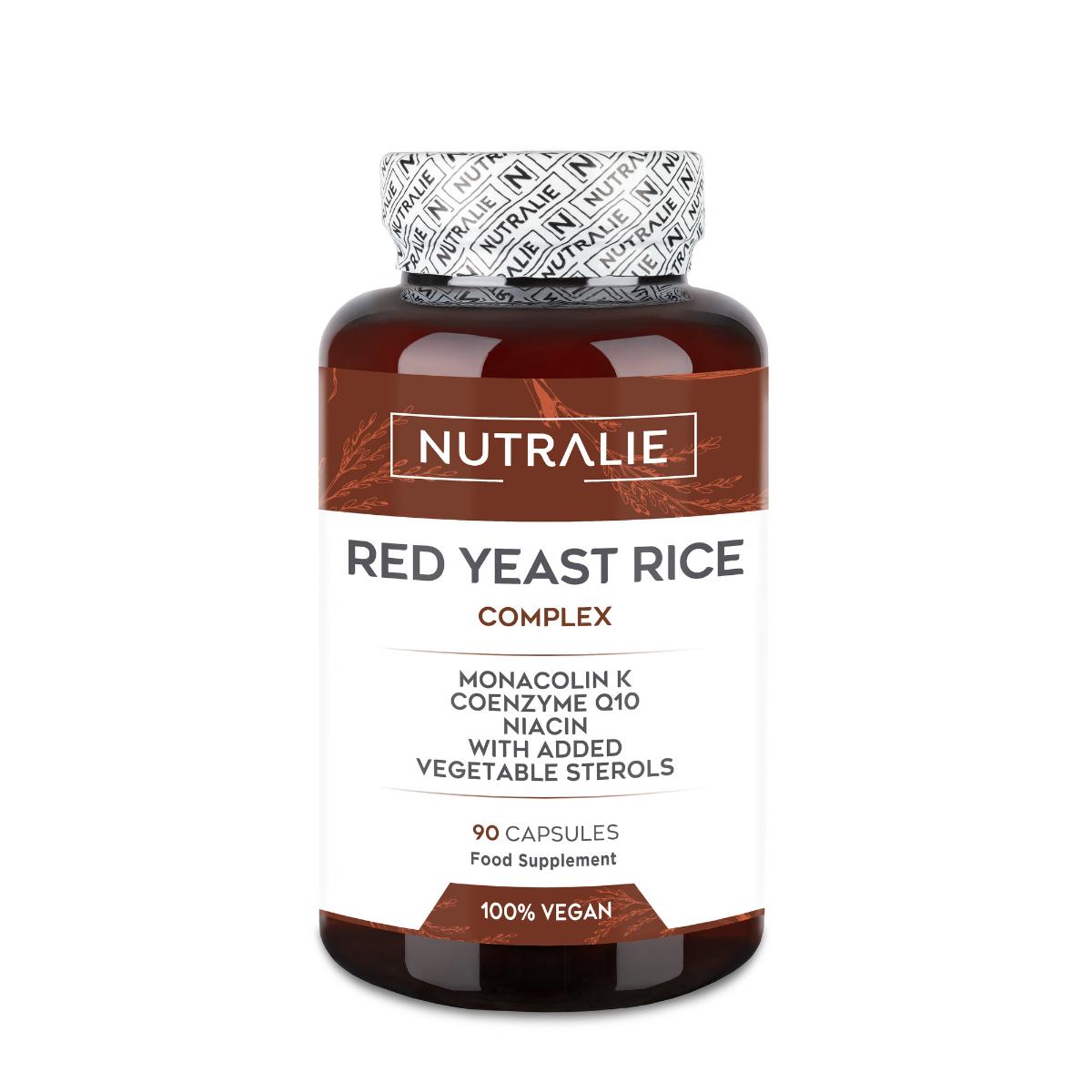 Nutralie Levure de riz rouge avec 2,9 mg de monacoline et Q10 90 gélules