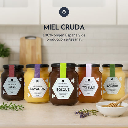 Pack 6x Miel Cruda de Brezo Planeta Huerto 1 Kg