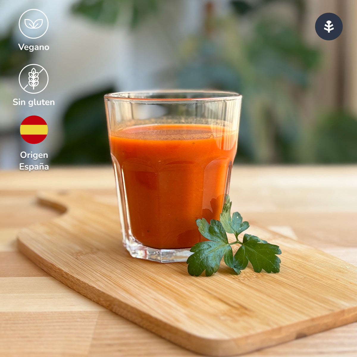 3er-Packung traditioneller Bio-Gazpacho mit nativem Olivenöl extra Planeta Huerto 1 l