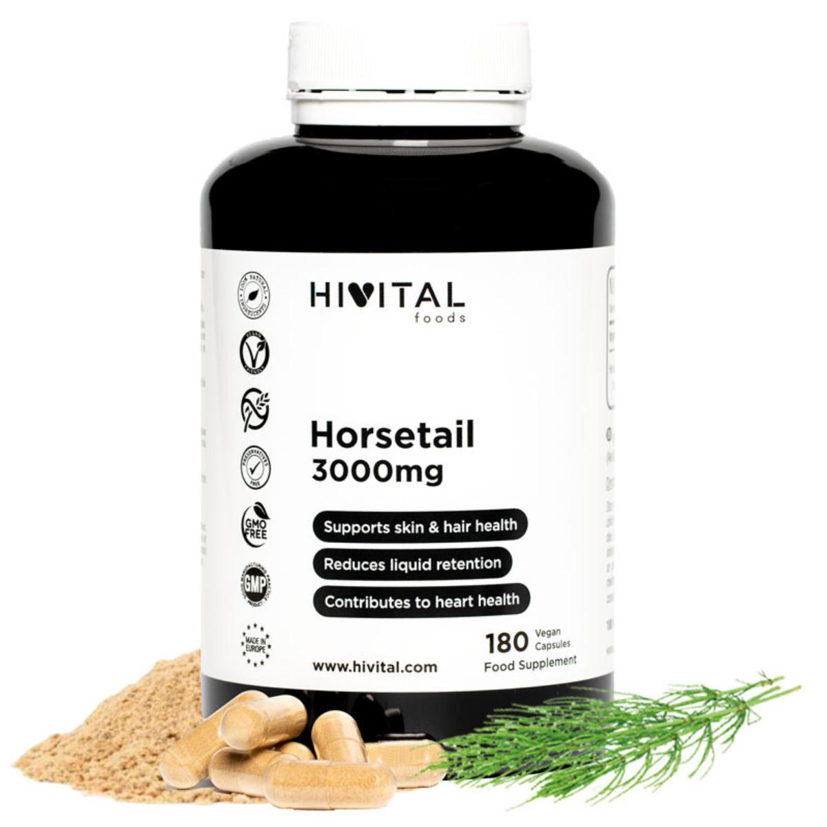 Horsetail 3000 mg 180 vegan capsules Hivital