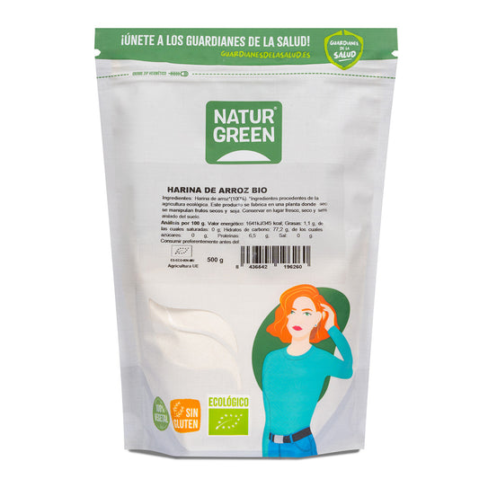 Glutenvrije rijstmeel NaturGreen 500 g