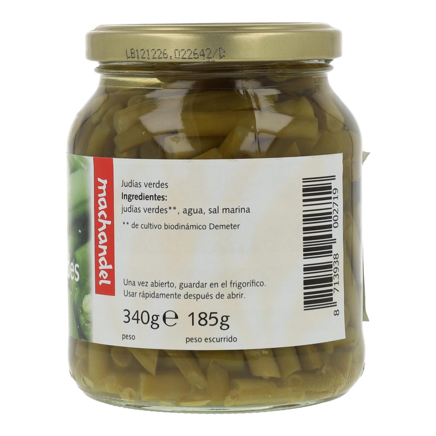 Haricots verts biologiques Machandel 340 g