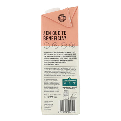 Lot de 6 boissons Monsoy bio au riz et aux noisettes (1 L).