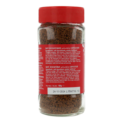 Café instantané décaféiné lyophilisé Bio Alternative, 100 g