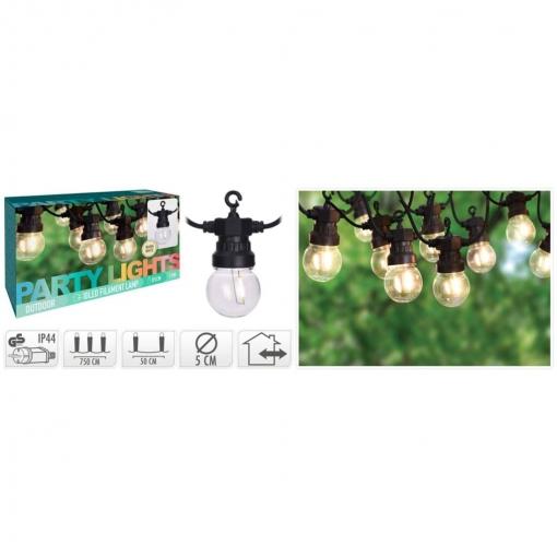 ProGarden Światła LED ogrodowe na imprezy z 10 lampami