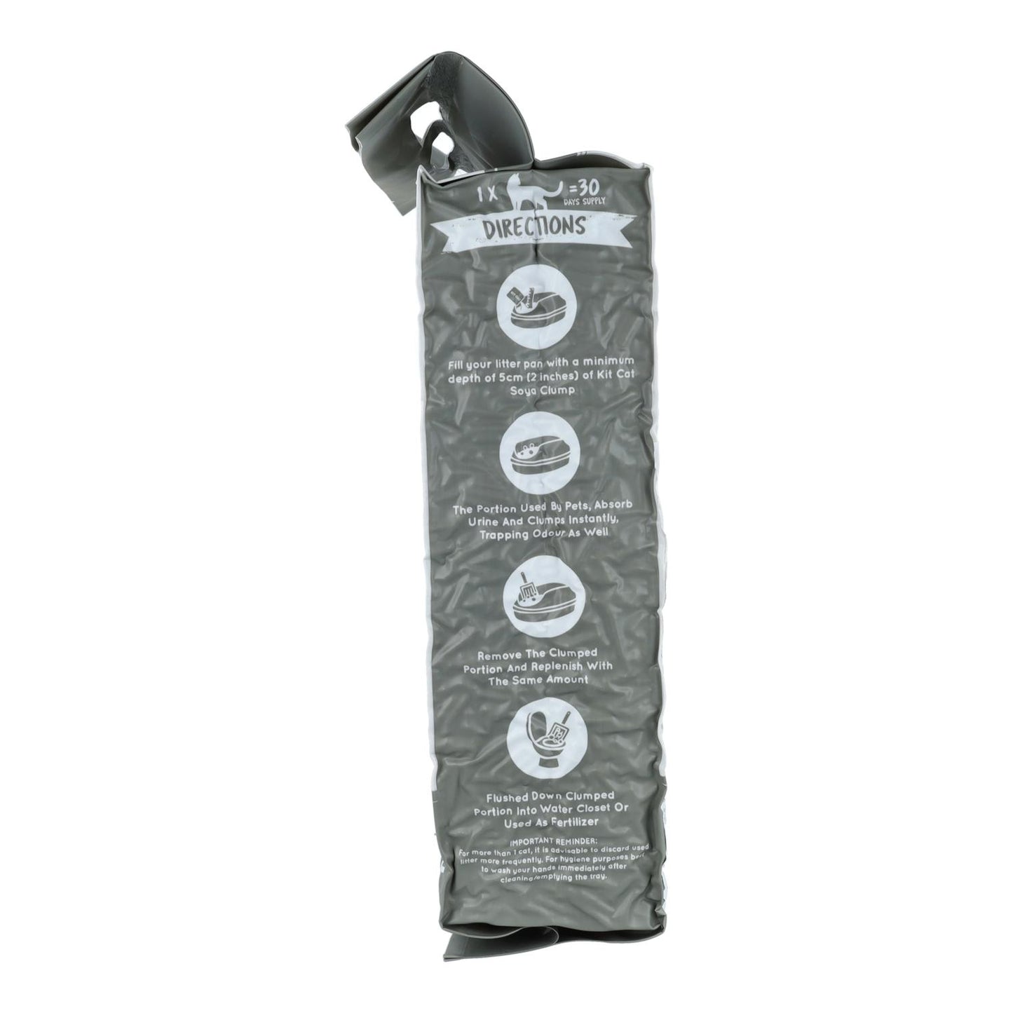 Kit Cat Arena Eco SoyaClump - Charcoal 7 L Sabbia per gatti