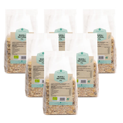 6er-Pack Naturmüsli mit Rosinen ECO Planeta Huerto 500 g