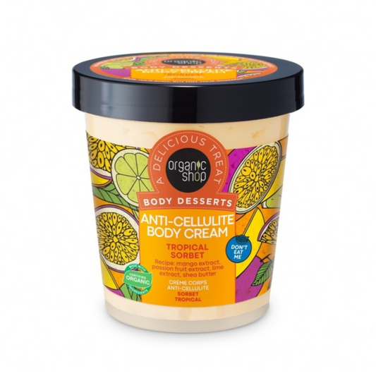 Crème corporelle anticellulite sorbet tropical Organic Shop 450 ml