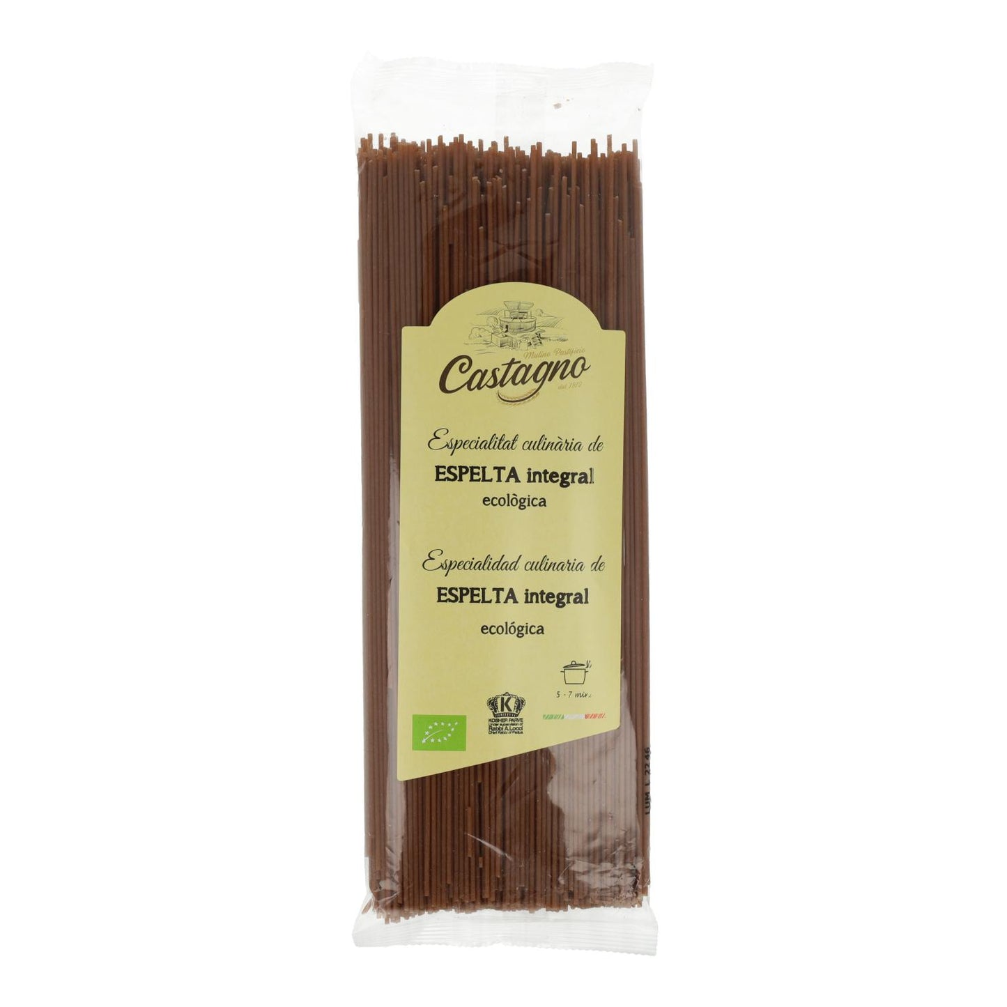 Spaghetti complet à l'épeautre DICOCCUM ECO Castagno 500 g