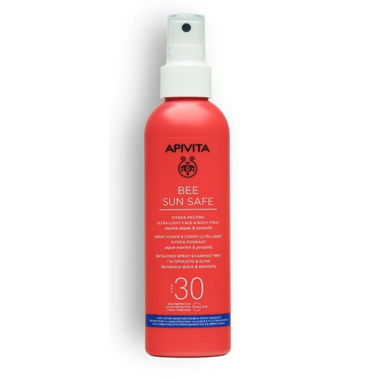 Ultralekki spray do opalania Hydra Melting SPF30 Apivita 200 ml