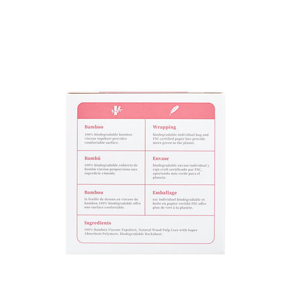 Biodegradowalne podpaski z włókna bambusowego Regular Ecoboom 8 szt.