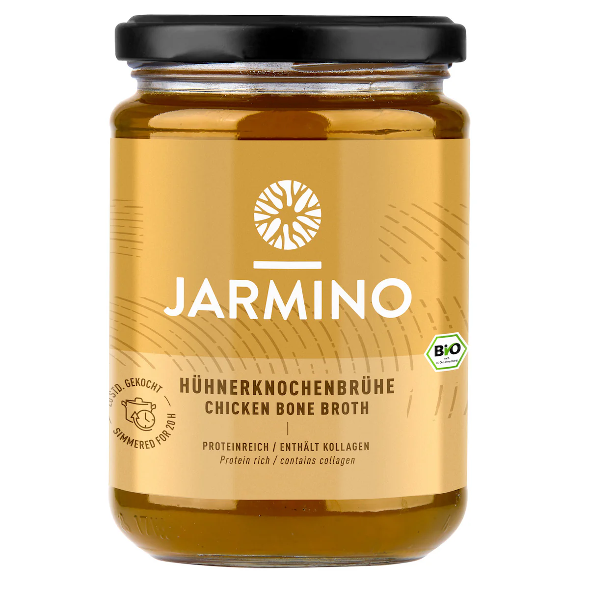 Bouillon d'os de poulet bio Jarmino 350 ml
