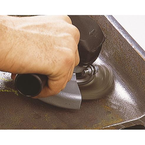 Wolfcraft 2701000 – 1 Scheibenbürste für Metall, geflochten, Gewinde M 14 Ø 100 x 15 mm