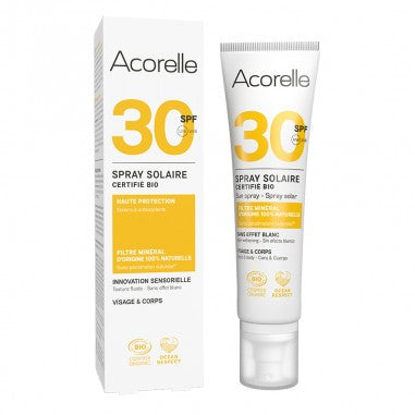 Spray przeciwsłoneczny SPF 30 Acorelle 100 ml