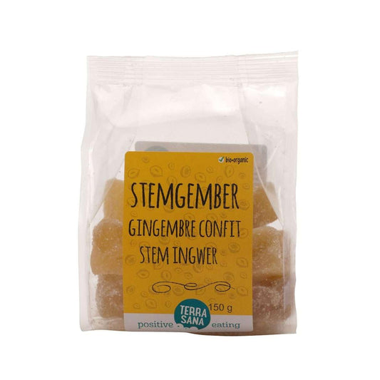 Gekonfijte gemberstukjes BIO Terrasana, 150 g