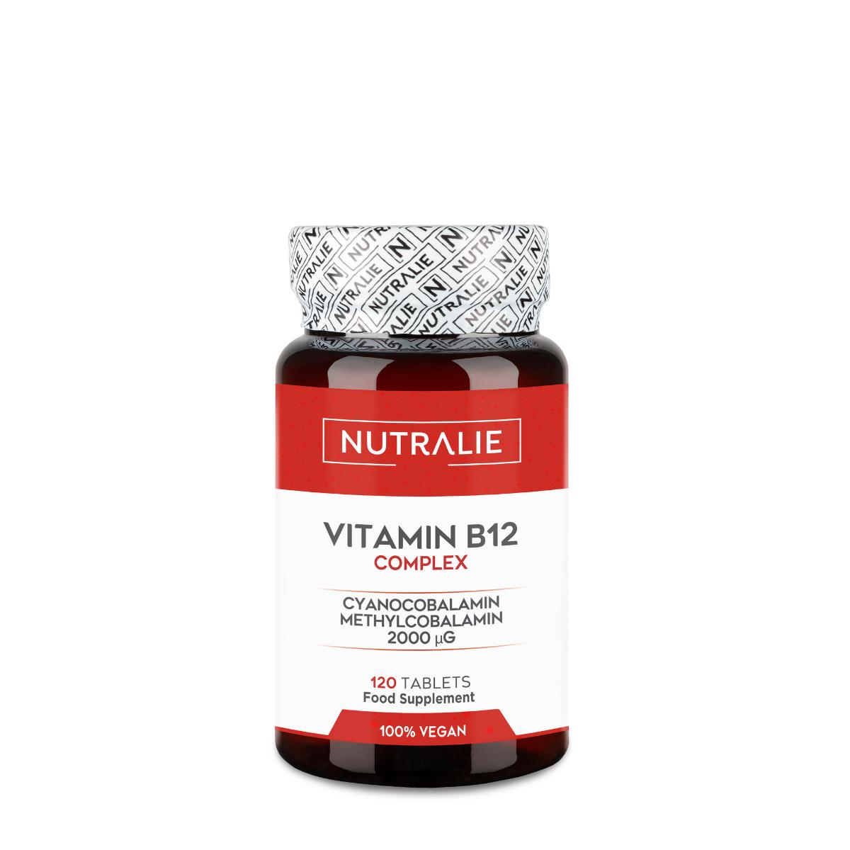 Vitamine B12 Complex 2000 mcg Vermoeidheid Nutralie 120 tabletten