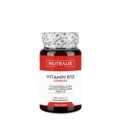 Vitamine B12 Complex 2000 mcg Vermoeidheid Nutralie 120 tabletten