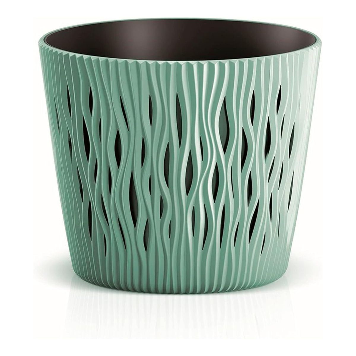 Vaso Duna con inserto turchese D 22 x 19