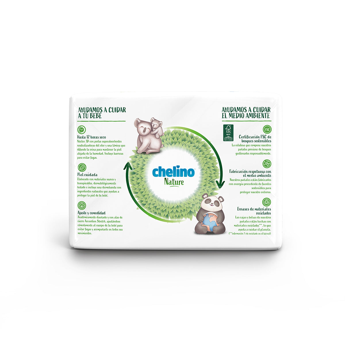 Zestaw 6x pieluchy T2 3-6 kg Chelino Nature 28 szt.