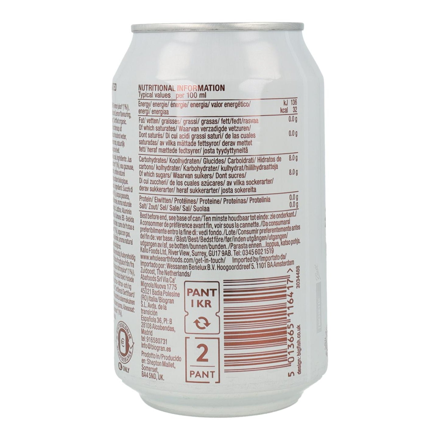 Boisson au cola BIO Whole Earth 330 ml