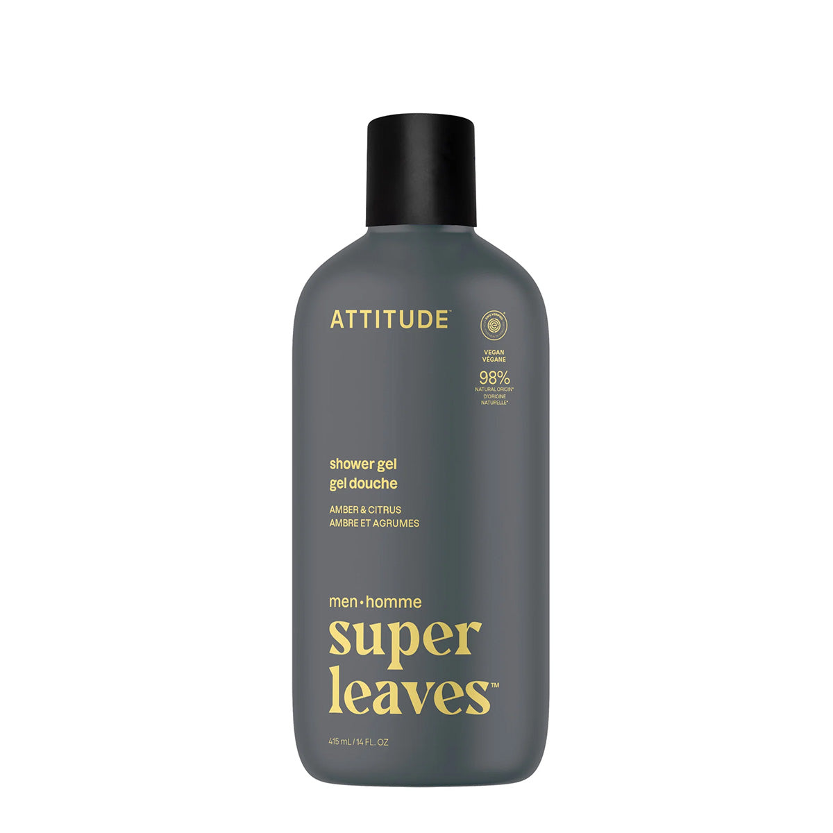 Super leaves men Gel doccia Ambra & Agrumi Attitude 415 ml