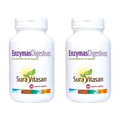 Pakket 2x Spijsverteringsenzymen Sura Vitasan, 100 capsules