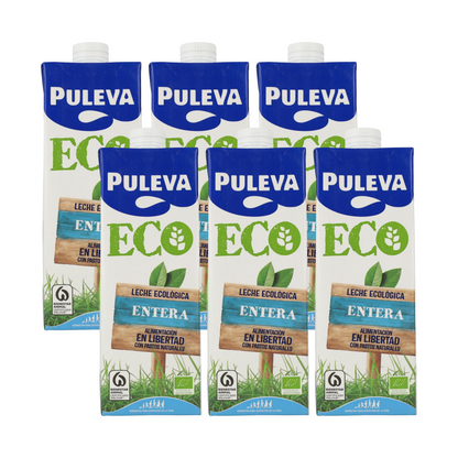 6er-Pack Bio-Vollmilch Puleva, 1 l