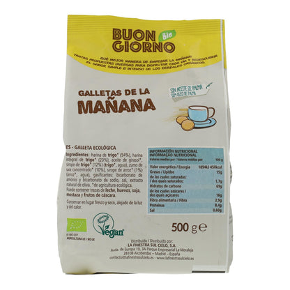 Vegane Frühstückskekse „Buon Giorno” La Finestra Sul Cielo 500 g