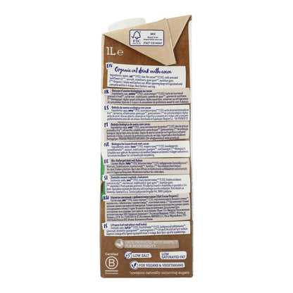 Boisson BIO Avoine et Cacao sans sucres ajoutés Isola Bio 1 L