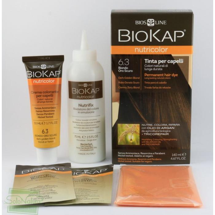 Haarfarbe Dunkelblond Dye 6.3 Biokap 140 ml