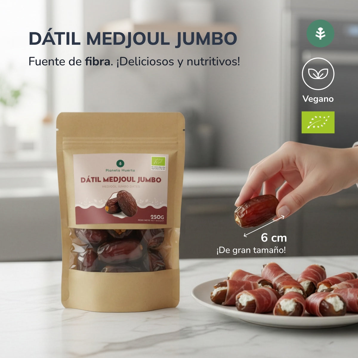 Jumbo-Medjoul-Datteln ECO Planeta Huerto 1 kg
