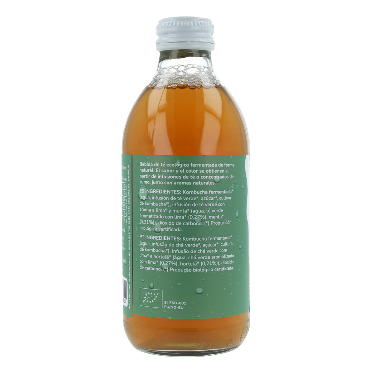 Zestaw 12 sztuk Kombucha ECO zielona herbata i limonka Planeta Huerto 330 ml