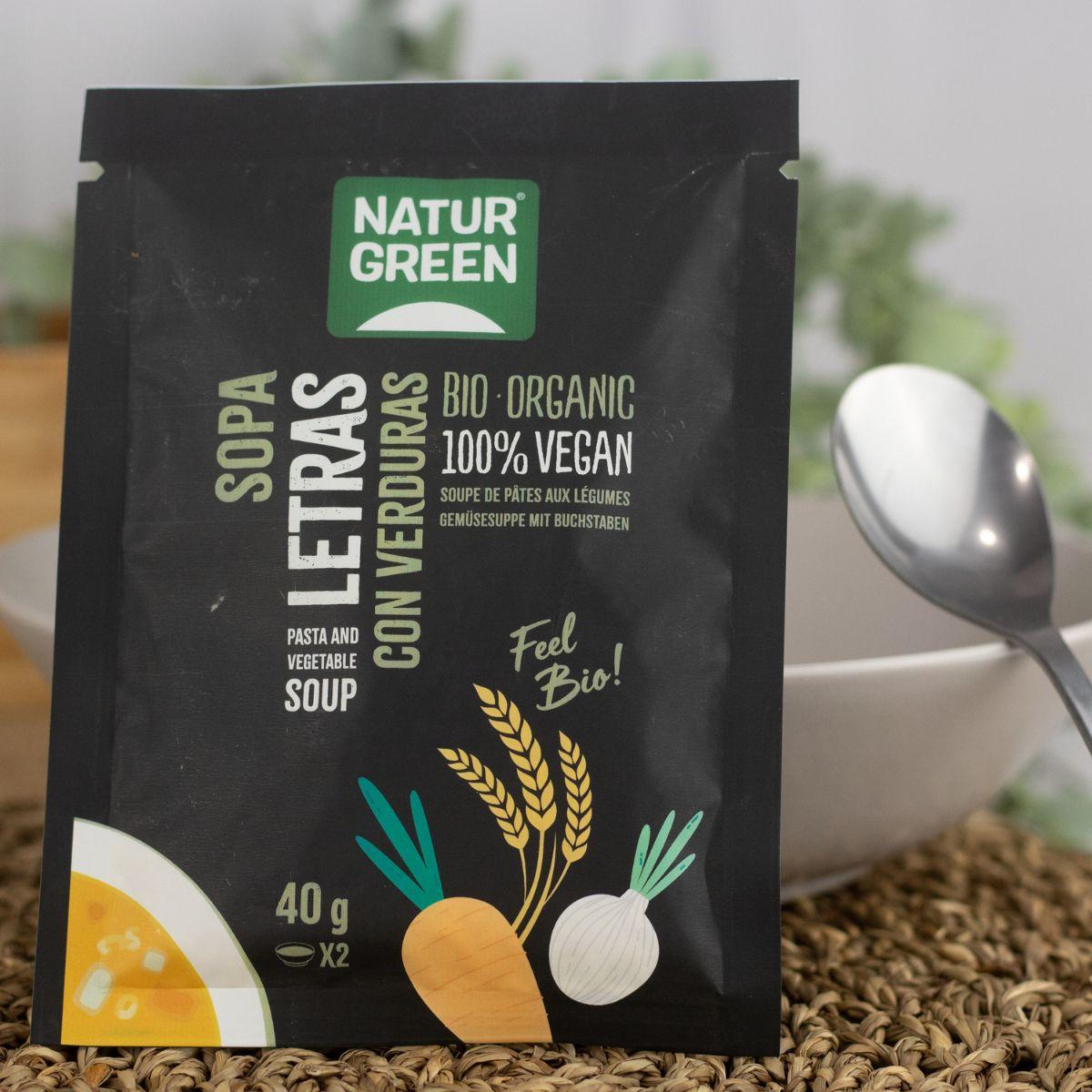 Soupe aux légumes bio Naturgreen, 40 g