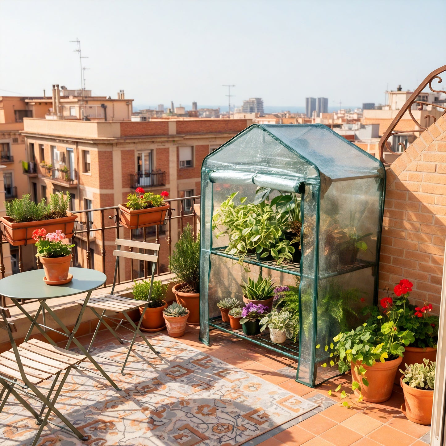 Biotop 2-shelf balcony greenhouse