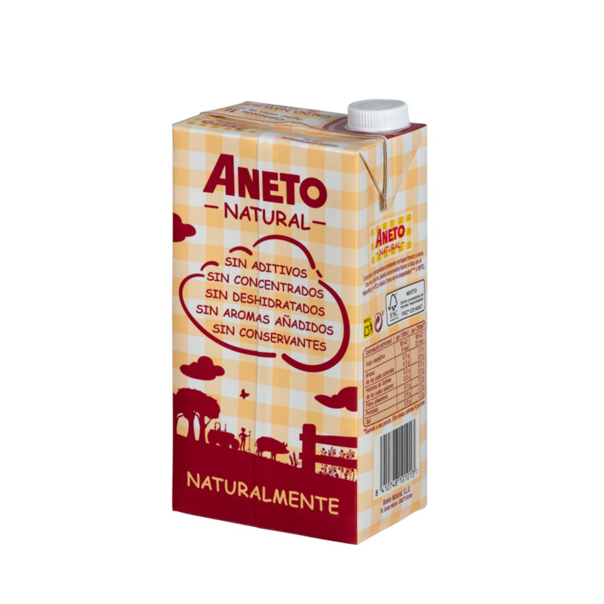 Bouillon naturel de jambon Aneto 1 L