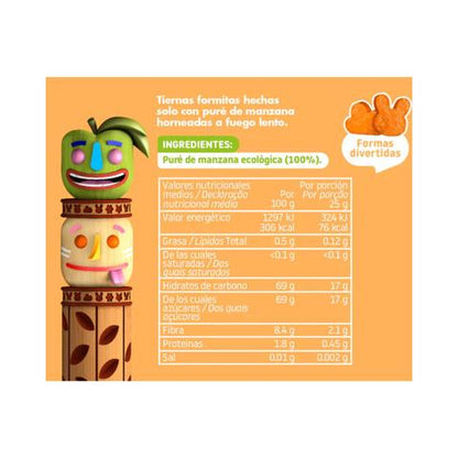 Pakket van 2 stuks ECO-appelsnack 25 g Triboo