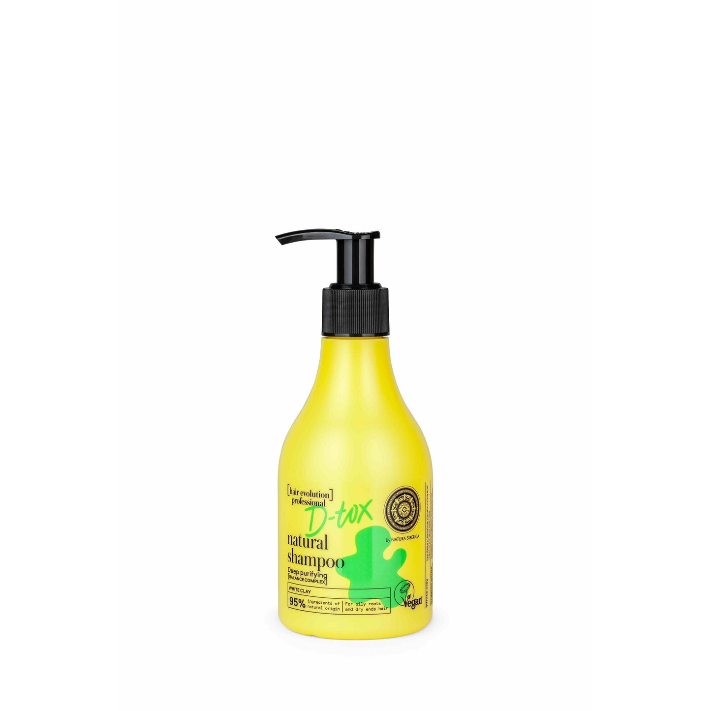 Shampooing naturel à l'argile blanche « D-tox » Nettoyage en profondeur Natura Siberica 245 ml