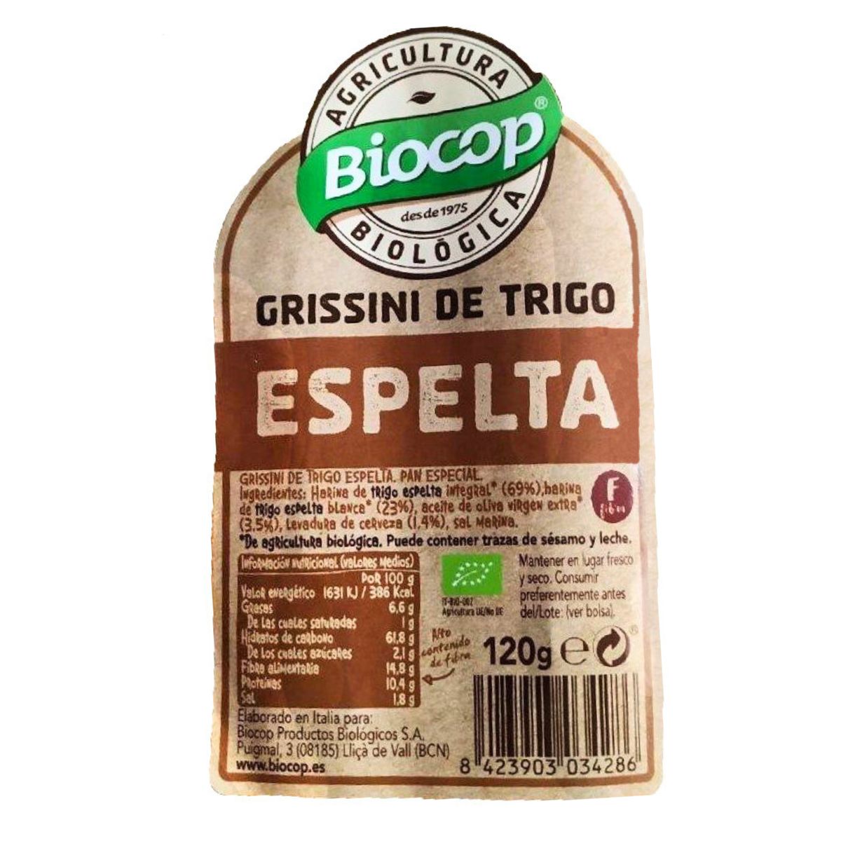 Dinkelgrissini Biocop 120 g