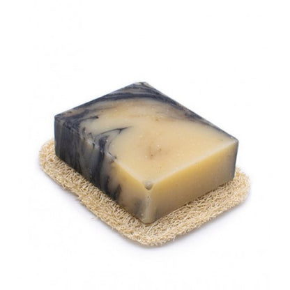 Luffa-tvålkopp för fast tvål Azal 8 x 10 cm