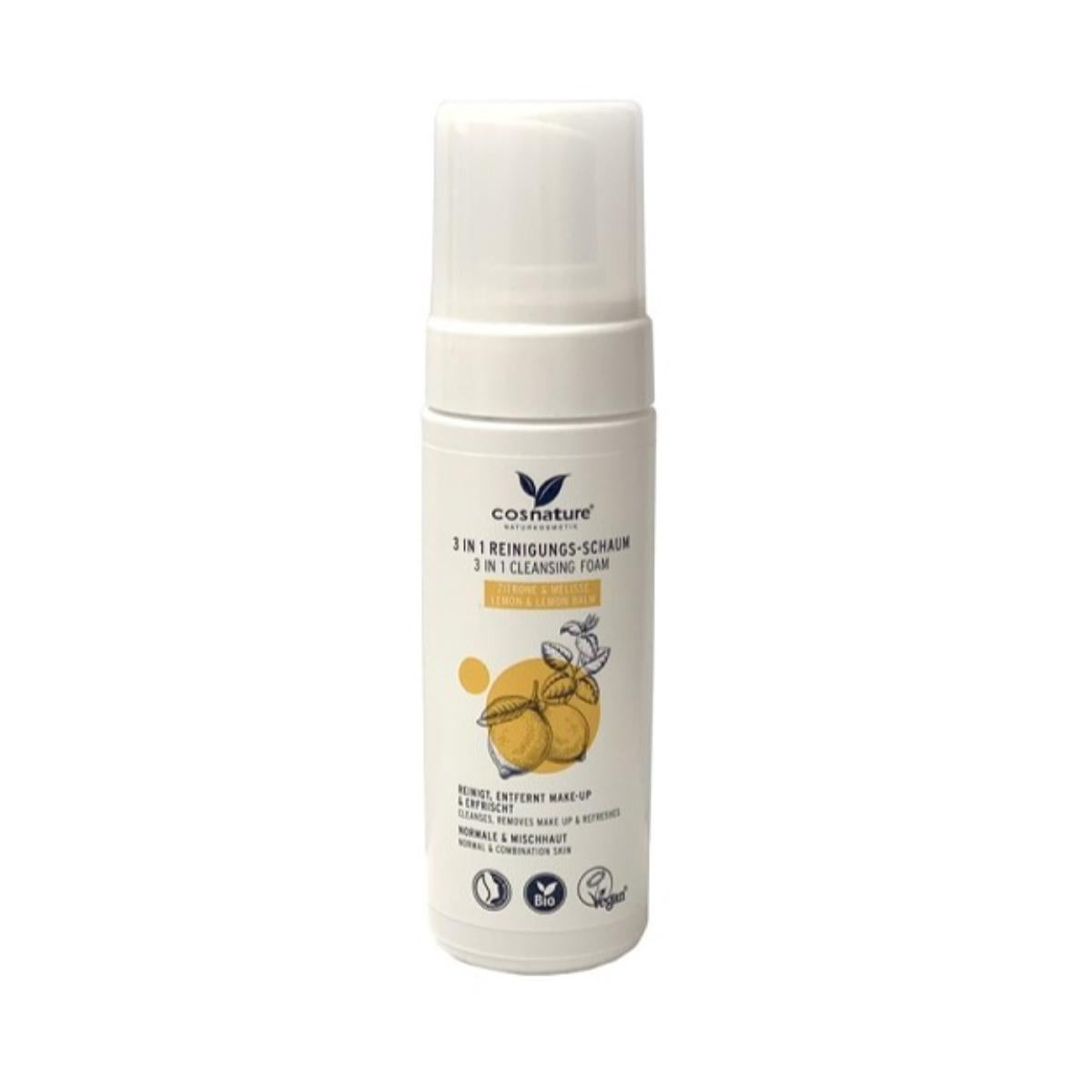 Cosnature 3-in-1 Melissa & Lemon Cleansing Foam 150 ml