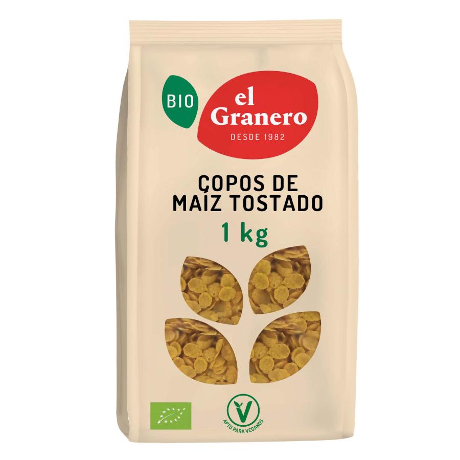 Płatki kukurydziane prażone El Granero BIO, 1 kg
