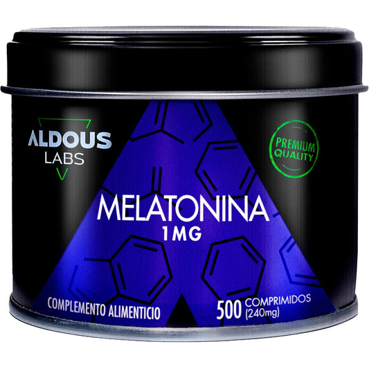 Reines Melatonin, 500 Tabletten Aldous Labs