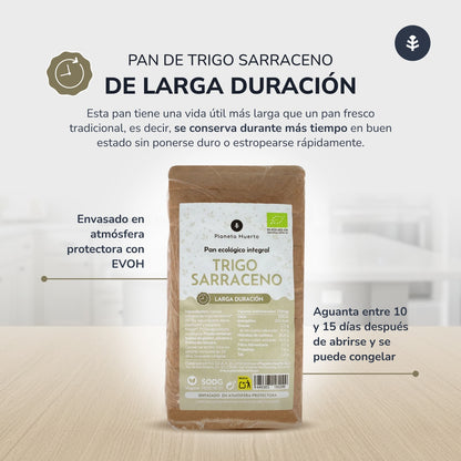 Pain complet au sarrasin ECO Planeta Huerto 500 g